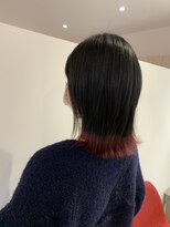 ルルバイアズール 草加店(LULU by azule)&nbsp;裾カラー，レッド，ツヤカラー【草加】