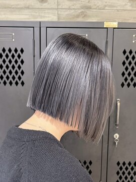 ヲタク(wotaku.) ダークグレーダークシルバーアッシュグレーダブルカラーブリーチ