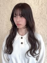 プリモ ココ 鍋島店(Primo coco.)&nbsp;アッシュブラウン 顔周りカット ロングレイヤー 前髪カット 美髪