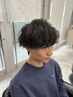 【矢野　指名限定】　メンズカット+パーマ+TR￥15620→￥12500