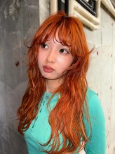 クレン(CLENN) orange color / layer cut