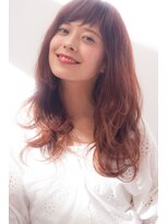 アドラーブル 松崎店(adorable) 大人可愛いピンクベージュ×ゆるふわ無造作カール