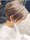 30,40代にオススメ!絶壁解消くびれショート×シャンパンカラー