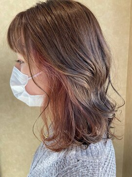 アース コアフュールボーテ 上越店(EARTH coiffure beaute) ピンクベージュ