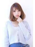 20代30代40代50代ショコラベージュふんわりカールベビーバング