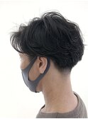 MEN'S HAIR &nbsp;センターパート　ツイストスパイラル　コンマヘア