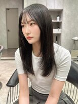 シティ(CITY)&nbsp;ストレートできまるレイヤーカット 韓国トレンドヘア 東垂水