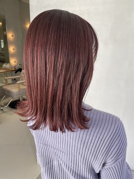 コード(Chord) 切りっぱなしボブ×pink color