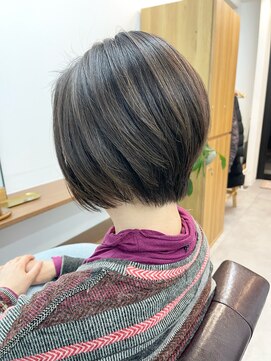 ランプ(Lamp) 白髪染め/髪質改善/中野/ボブショート ビフォアー＆アフター