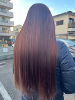 リヴゴーシュ(rive gauche)&nbsp;柔らかピンクツヤツヤロングヘアー