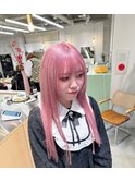 サクラピンク/ハイトーンヘア/ピンクカラー
