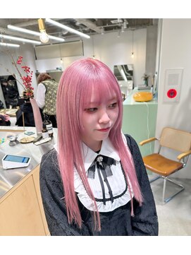ホロ(hollo) サクラピンク/ハイトーンヘア/ピンクカラー