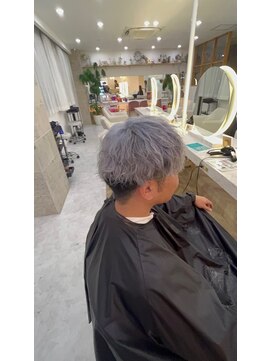 リアン 上尾店(Rien) シルバー×ツイスパ/韓国カラー/垢抜け/デザインカラー/