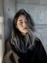 ネハス(nehus.)&nbsp;バレイヤージュフロント５/ブリーチ/こなれミディ/イメチェン