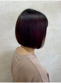 愛されボブ艶髪似合わせカット暖色カラー
