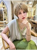 学割 ブリーチなしダブルカラー ブリーチ 髪質改善 ボブ 866