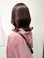 フィックスヘアー 梅田店(FIX-hair)&nbsp;イヤリングカラーショートインナーカラー