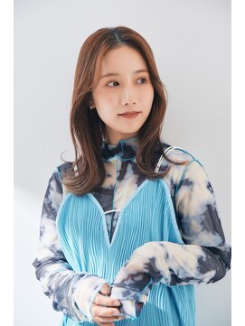 エイチツーオーアヴェダ 渋谷ヒカリエＳｈｉｎＱｓ店 クロードモネＨ２Ｏアヴェダ 韓国風ミディアム/渋谷/渋谷駅/ベージュカラー