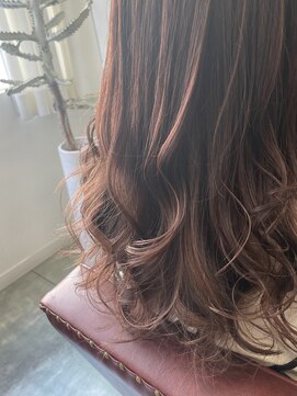 エメリヘアー(Emeli Hair) 髪質改善ピンクブラウンサラ艶ロングヘアー