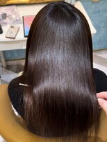 ロンドアベニール 北千住(Lond avenir)&nbsp;イメチェン外ハネボブ美髪ワイドバングレイヤー髪質改善縮毛矯正