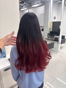 アライブ ハラジュク(ALIVE harajuku) 【ALIVE 夕貴】可愛らしさMAXレッドグラデーションカラー♪