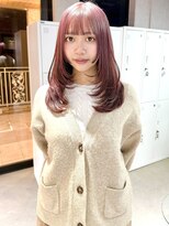 ゲームバイアランスミシー 心斎橋(GAME by Alan Smithee)&nbsp;ピンクベージュ/レイヤーカット/ダブルカラー/艶髪/心斎橋