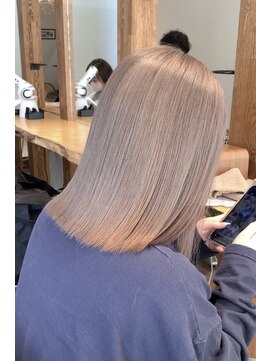 ラグーン(LAGOON) バレイヤージュグレージュハイライトダブルカラーケアブリーチ