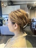 30代40代ふんわりシンプルアップ◎夜会風まとめ髪