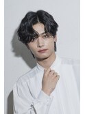 韓国ニュアンス・シャドウパーマ/メンズメイク/センターパート