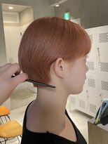 エリマ 調布(elima)&nbsp;レディースコンパクトショートボブ丸みマッシュカッパーオレンジ