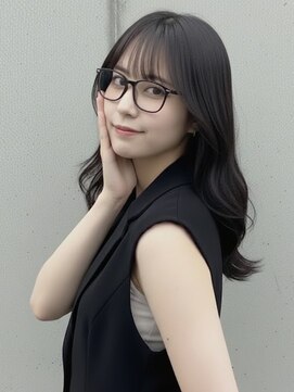 ヘアサロンエム 大宮東口(HAIR SALON M) 前髪×小顔×レイヤー×髪質改善×ブルーブラック