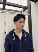 テーパーフェード アップバング