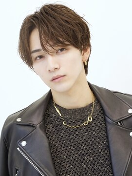 エイド 本店(aid) 清潔感ニュアンスツイストアップバングショートビジネスパーマ