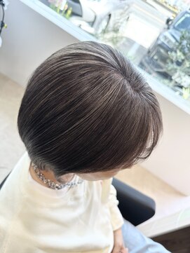 ノド(nodo.) 白髪ぼかしハイライト