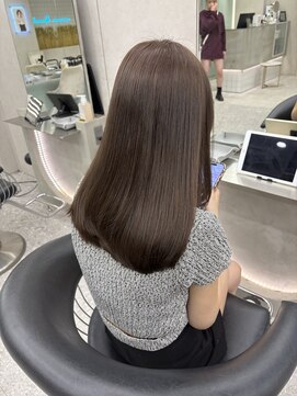 ロンド マーレ 天神大名店(Lond mare) ミディアムレイヤー/似合わせカット/ダークアッシュ