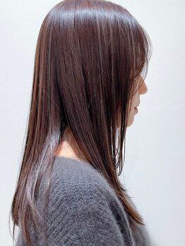 ヘアー クリアー 牟礼本店(hair clear)の写真/硬毛くせ毛うねり毛問わず、ダメージを抑えた仕上がりに。セットしやすいスタイルに整える至高の髪質改善。