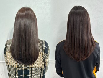 エスアンドケー(S&K)の写真/"時短"×"ダメージを極限まで抑えた"S&Kの最新髪質改善★カラーと同時施術も可能で、キレイが長持ち！