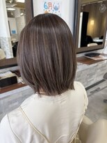 ヘアーララプラス(HAIR lala+) 【HAIR lala+】#イルミナ#ボブ#ハイライト#髪質改善