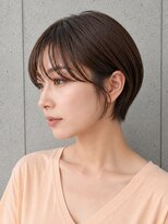 トゥルートラスト 和戸店(True Trust)&nbsp;ショートボブ×シースルーバング×オリーブベージュ