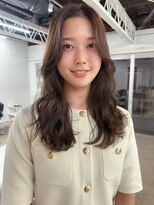 パーク(PARK)&nbsp;お顔周りに繋がるレイヤーカット 透明感アッシュブラウン