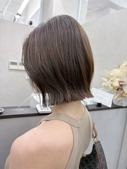 ローヴ 梅田(L'aube)の写真/【ショート・ボブ特化】骨格に合わせた繊細なカット技術で理想の美フォルムに☆感動の艶髪を叶えるサロン＊