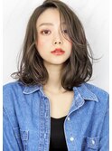 『 グレージュ ＆ 毛束感 』無造作スタイル ☆くびれミディ