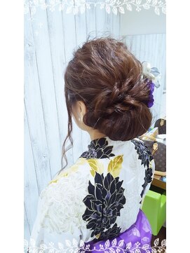 ソワン ドゥ ブレス 立花店(soin de brace) 似合う小顔ヘアアレンジ/ココアベージュ