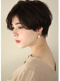 大人のふんわりマッシュショート　ショートヘア