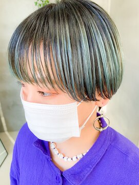 テトヘアー(teto hair) エメラルドブルー、ターコイズ、アイスブルー、水色