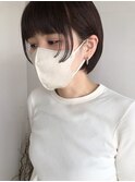 ぱつんサイドバングショート/EFFECT hair 白石