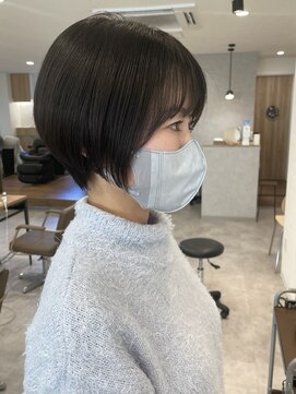 キノ(kino) 王道ショートボブ/ダークグレージュ/前髪ありショート