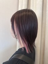 レイフィールド はません店&nbsp;切りっぱなしボブとイヤリングカラー