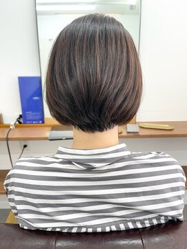 ランプ(Lamp) 【白髪染め可】ボブショート ビフォアー&アフター/白髪ぼかし