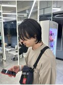 自然な縮毛矯正　ミディアムウルフ